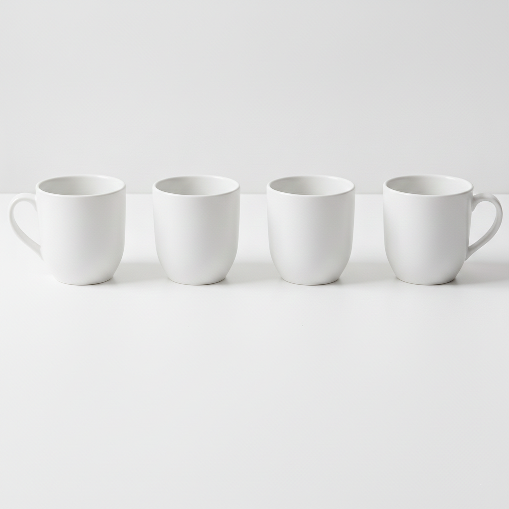Quatuor de tasses en mélamine