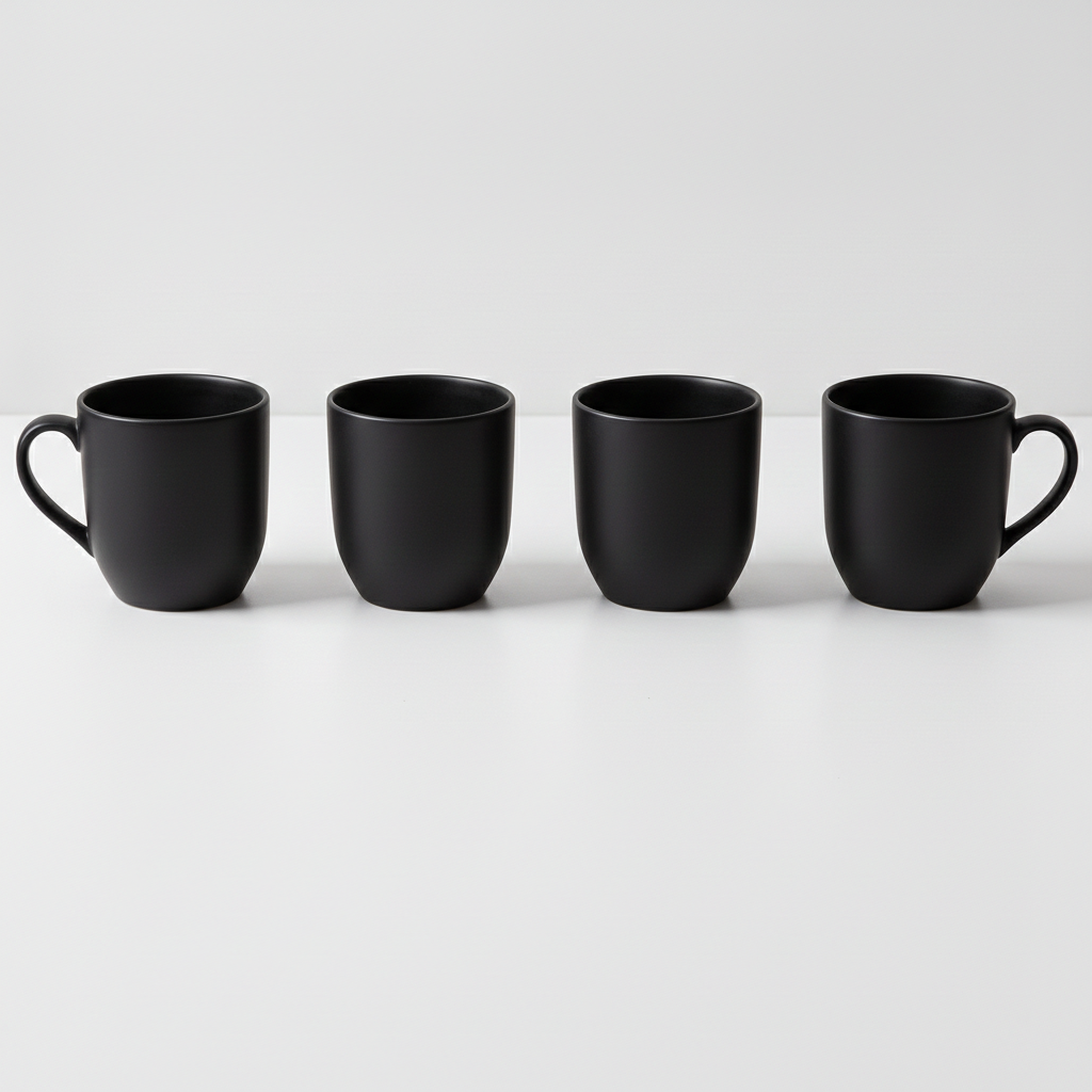 Quatuor de tasses en mélamine